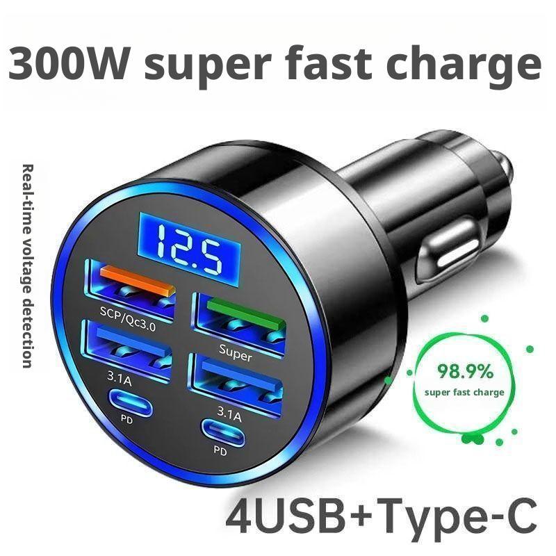 300W PD Car Charger 6 Ports Fa - Usb C Power Adapter review and price