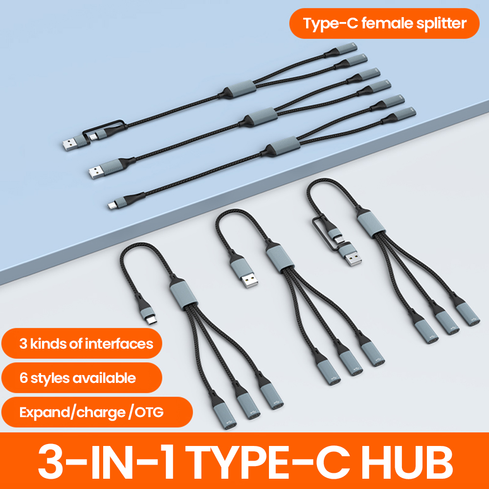 3 in 1 Type C Hub USB Hub USB - Laptop Lock Cable review and price