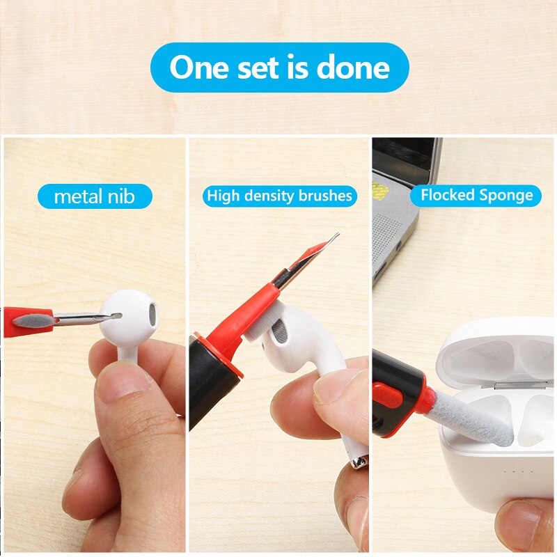 3 In 1 Earphone Cleaner Brush  - Laptop Accessories Cleaning Kit review and price