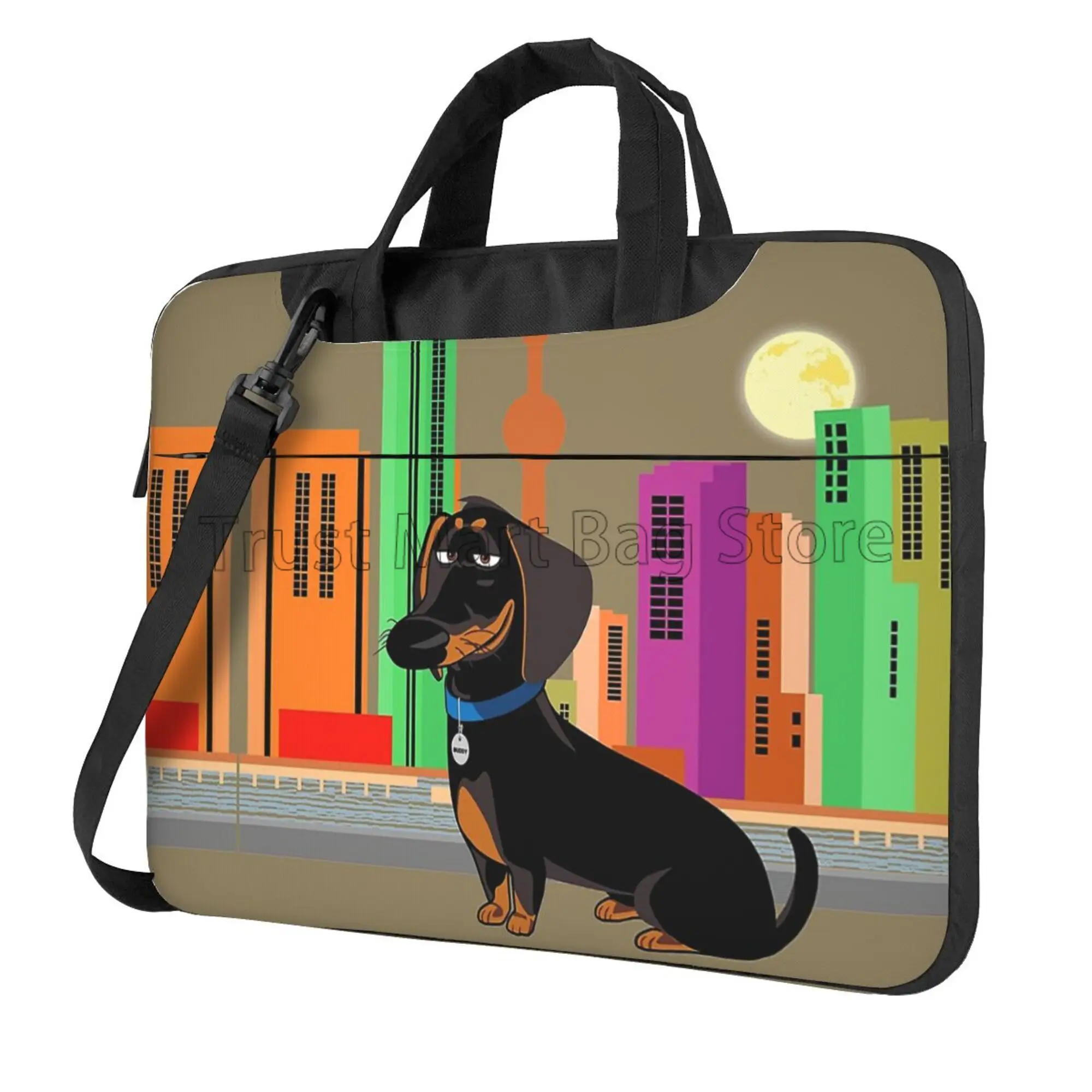 Cute Dachshund Print Laptop Ca - Laptop Accessories Organizer Bag review and price