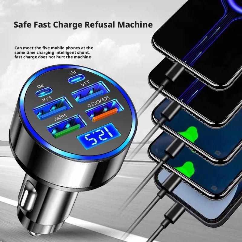 300W PD Car Charger 6 Ports Fa - Usb C Power Adapter review and price