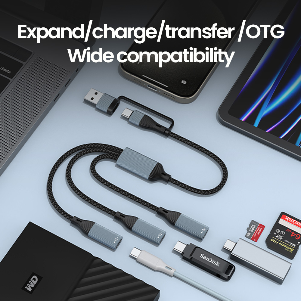 3 in 1 Type C Hub USB Hub USB  - Laptop Lock Cable review and price