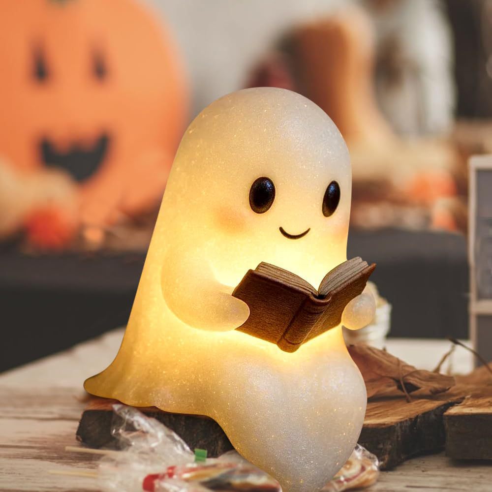 New Cute Ghost Reading Book La - Laptop Accessories Light review and price