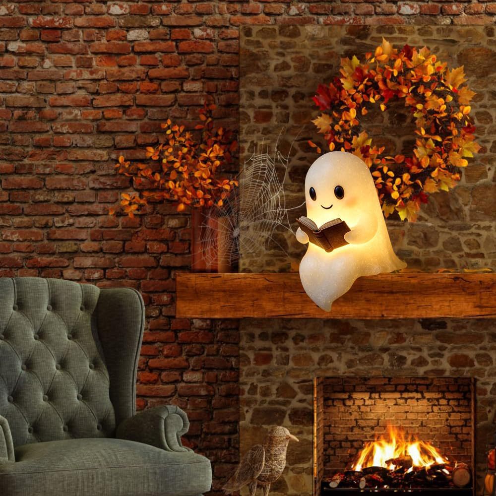 New Cute Ghost Reading Book La - Laptop Accessories Light review and price
