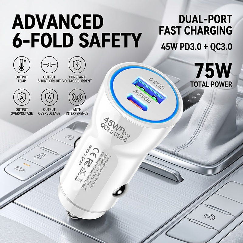 Fast Charging 45W Car Charger  - Usb C Power Adapter review and price