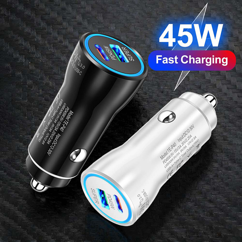 Fast Charging 45W Car Charger  - Usb C Power Adapter review and price
