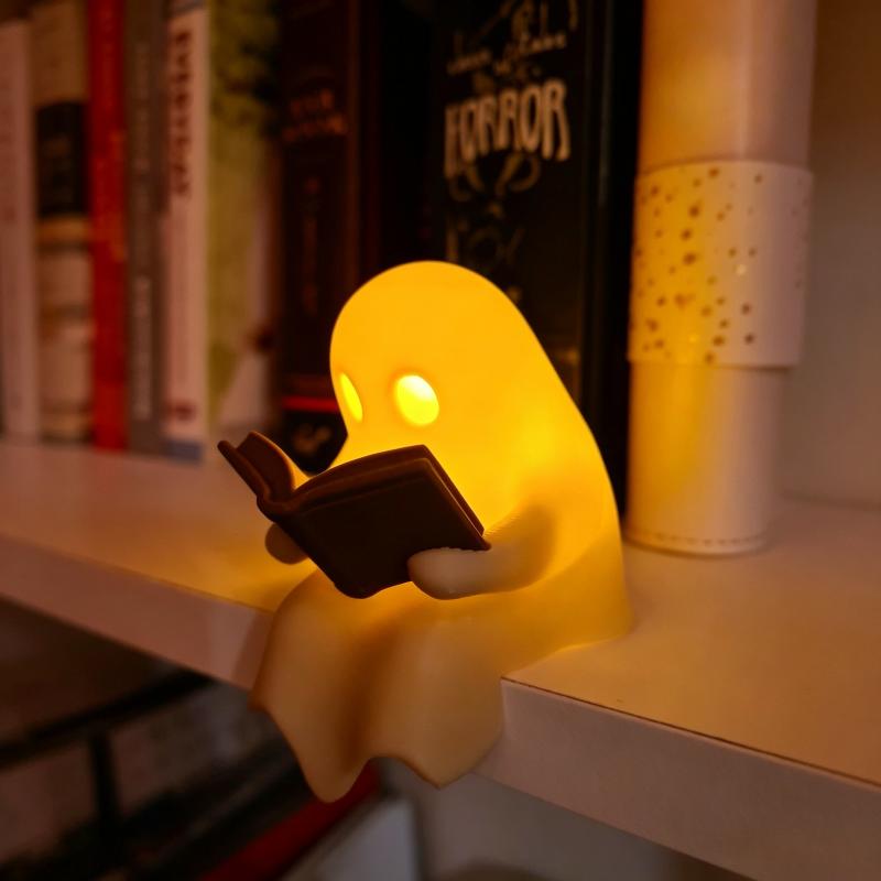 Cute Ghost Reading Book Lamp H - Laptop Accessories Light review and price